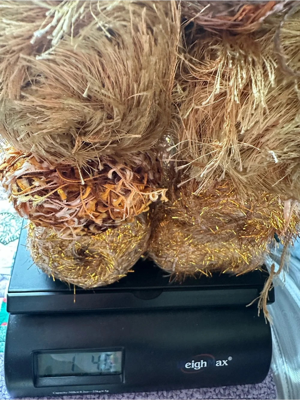 Yarn Bundle Gold Decorative Eyelash Party Yarn Multipack